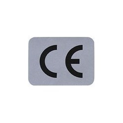 CE-Zeichen 36 x 24 mm, silber/schwarz